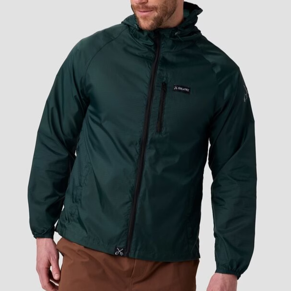 Coalatree Men's Whistler Windbreaker Nylon Jacket Dark Green size L NWT